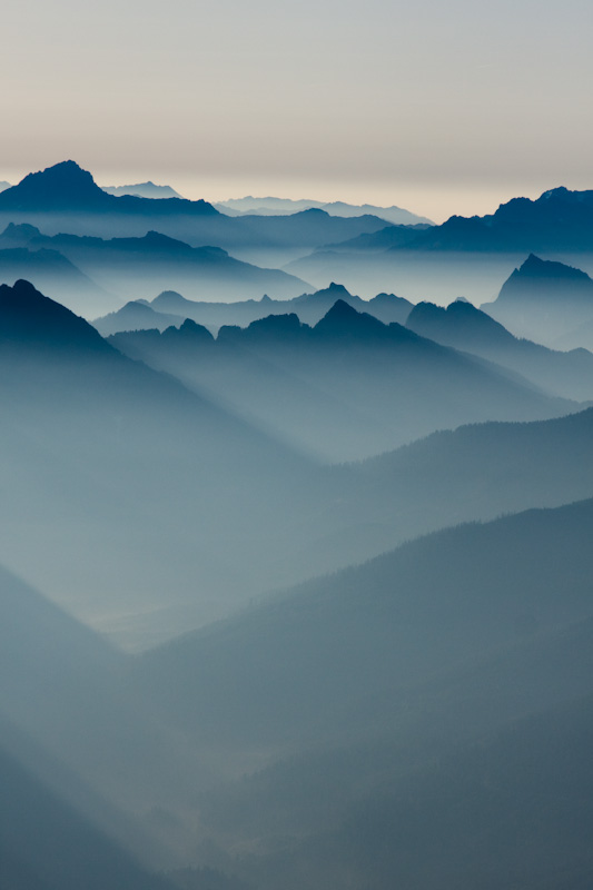 Morning Mist And The Cascades